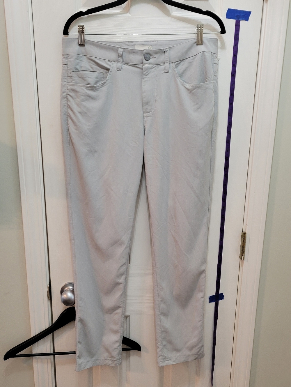 Tasc Performance Men's Light Gray Chinos - Modern Straight Fit